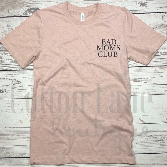Custom “Bad Moms Club” *Bella Canvas* T-Shirt - Picture 2 of 5